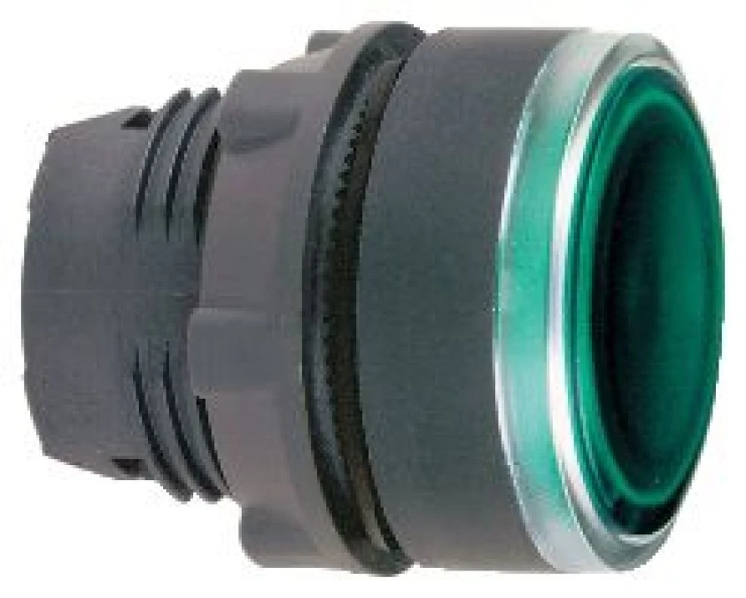 Napęd podświetlany przycisku żar. neon LED kryty zielony ZB5AW33 - obrazek 1