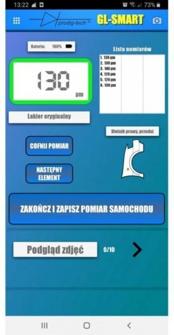 MIERNIK GRUBOŚCI LAKIERU GL‑SMART‑XL - obrazek 3