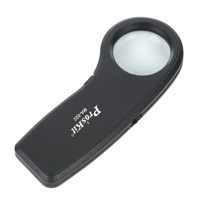 Lupa z podświetlaniem LED+UV 7,5x MA‑022