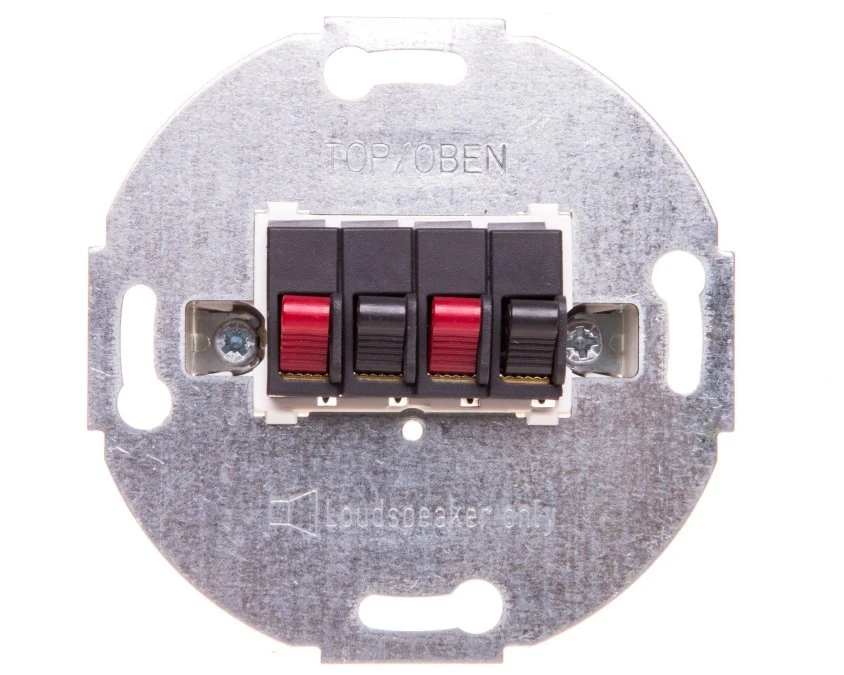 Mechanizm gniazda głośnikowego podwójnego, antracytowy Merten MTN467014 - obrazek 1