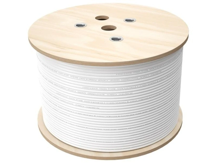 Multikabel Q‑LANTEC Multimedia 2 x U/UTP kat.6 + 2 x RG6 1.13 + 2 x FO G657A1, LSOH, Dca, szary /500m/ - obrazek 3