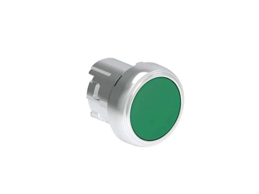 Metalowy przycisk fi22mm kryty samoczynny powrót Zielony LPSB103 - obrazek 1