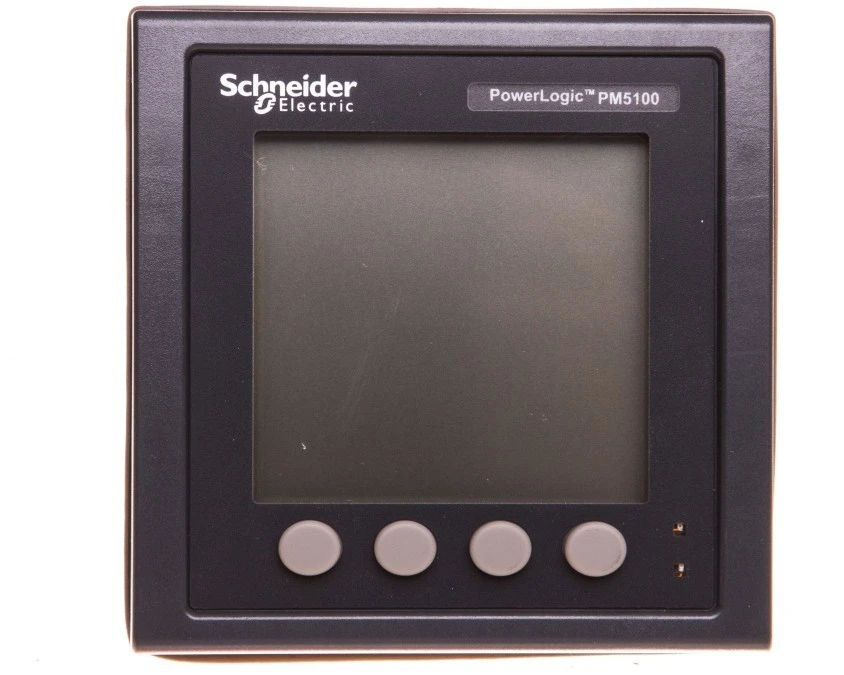 Miernik parametrów sieci (U, I, P, Q, f, PF, E) 5/1A przekładnik 100‑415V AC tablicowy 96x96mm METSEPM5100 - obrazek 2