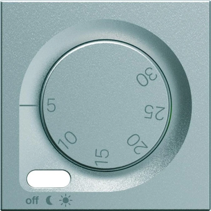 Lumina Płytka czołowa do regulatora temperatury srebrny WXD315T - obrazek 1
