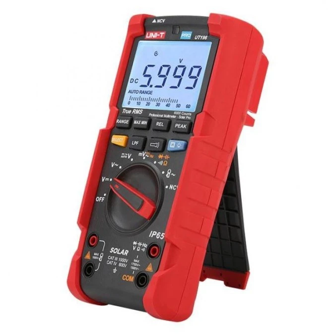 Miernik cyfrowy do instalacji fotowoltaicznych solarnych seria PRO True RMS UT‑196 - obrazek 1