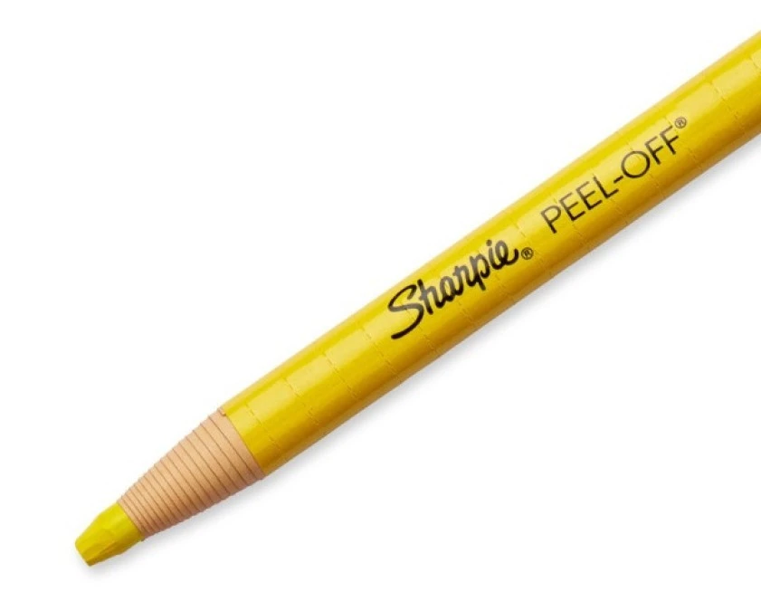 Marker woskowy Dermatograf 2,0mm żółty Sharpie China - obrazek 3