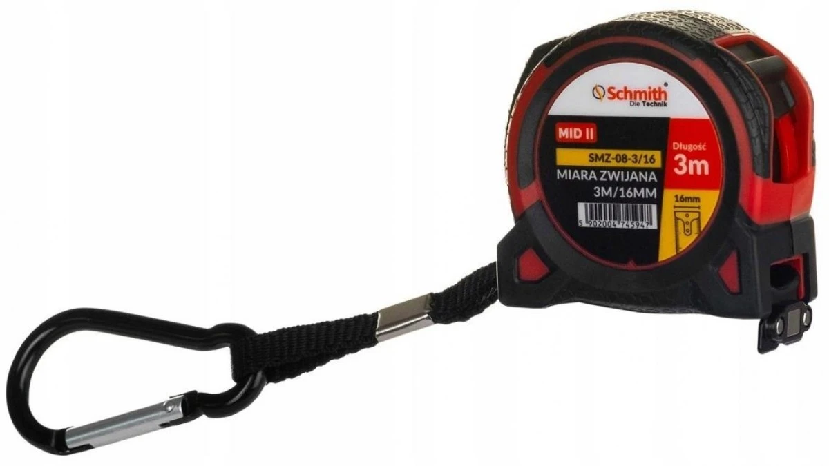 Miara metrówka zwijana premium 3m 16mm Schmith - obrazek 3