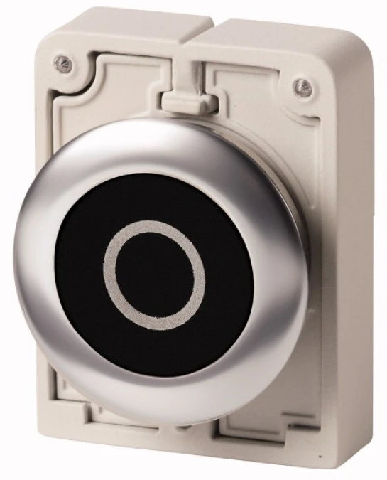 Napęd przycisku 30mm płaski czarny /O/ z samopowrotem M30C‑FD‑S‑X0 182961 - obrazek 1