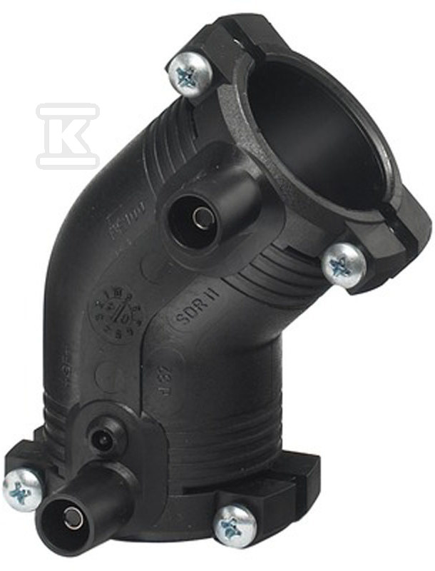 Kolano elektrooporowe 45ST. d32 PE100, SDR11, PN10 gaz/PN16 woda 753151608 - obrazek 1
