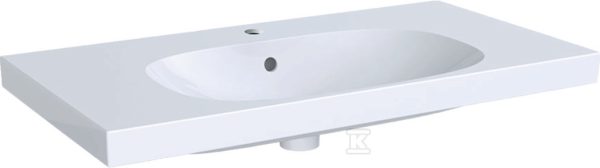 Umywalka Acanto, B90, z powierzchnią odkładczą, łatwy montaż 500.623.01.2
