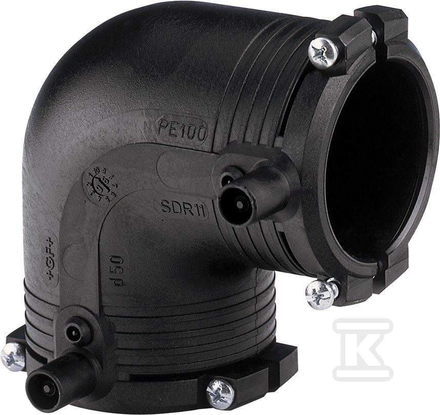 Kolano elektrooporowe 90ST. d20 PE100, SDR11, PN10 gaz/PN16 woda 753101606 - obrazek 1