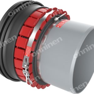 Adapter BSM DN400 do bezprogowego podłączenia rury kanalizacyjnej do studzienek i kielichów rurowych wykonanych z tradycyjnych materiałów o wysokiej sztywności zginania (kamionki, betonu) BSM400_0000