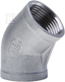 Kolanko gwintowane ze stali nierdzewnej 45° nakrętne 1 1/2″ 6120-112