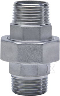 Dwuzłączka gwintowana ze stali nierdzewnej wkrętna płaska gwint zewnętrzny 1/2″ 6335-012