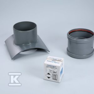 Komplet montażowy KG do wpięcia rury kanalizacji sanitarnej lub deszczowej DN/OD160 do rury głównej DN/OD200-2400 (beton / żeliwo / kamionka / GRP), kolor szary COKLM160_0000 Komplet montażowy KG do wpięcia rury kanalizacji sanitarnej lub deszczowej DN/OD160 do rury głównej DN/OD200-2400 (beton / żeliwo / kamionka / GRP), kolor szary COKLM160_0000