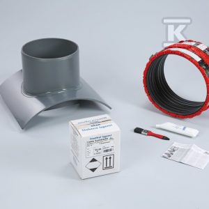 Komplet montażowy KG do wpięcia rury kanalizacji sanitarnej lub deszczowej DN/OD500 do rury głównej DN/OD200-2400 (beton / żeliwo / kamionka / GRP), kolor szary COKLM500_0000 Komplet montażowy KG do wpięcia rury kanalizacji sanitarnej lub deszczowej DN/OD500 do rury głównej DN/OD200-2400 (beton / żeliwo / kamionka / GRP), kolor szary COKLM500_0000