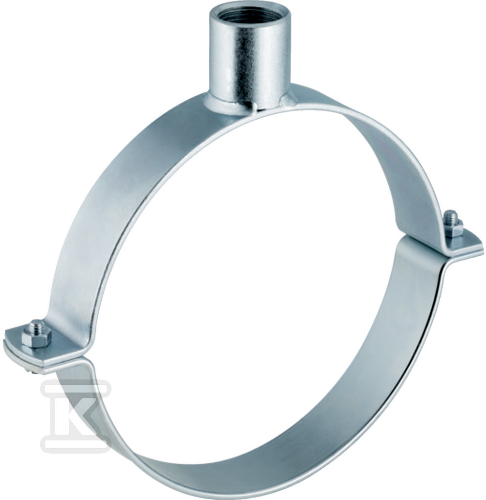 Uchwyt do rur z mufą gwintowaną 315xGW1", gwint wewnętrzny, stalowy ocynkowany (kanalizacja HDPE) 372.840.00.1 - obrazek 1
