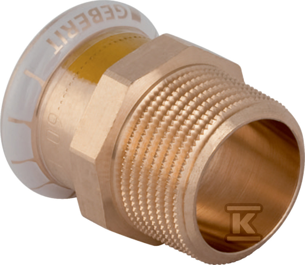 Złączka Geberit Mapress Kupfer Gas przejściowa z gw.zewn. d22-R1 34677 - obrazek 1