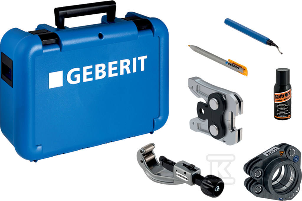 Zestaw zaciskowy [2] Geberit Mepla d63, kpl w walizce 690.467.00.2 - obrazek 1