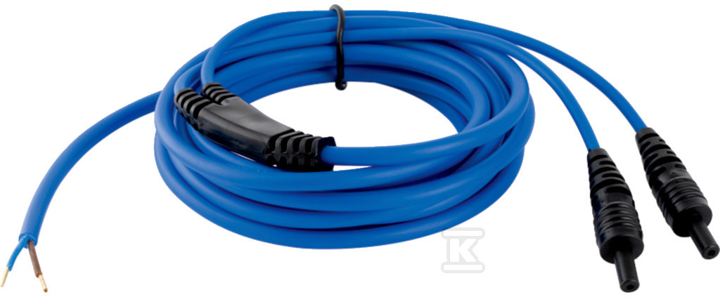 Kabel podłączeniowy do elektromufy, długość 4m, kolor niebieski (kanalizacja HDPE) 220.004.00.1 - obrazek 1