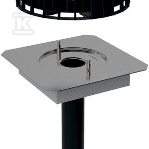 Wpust dachowy DN56 z kołnierzem przyłączeniowym do rynien zbiorczych, do przyłączania metalowych materiałów, tworzywowa kratka osłonowa, odpływ pionowy, przepustowość 12l/s (Pluvia) 359.111.00.1 Wpust dachowy DN56 z kołnierzem przyłączeniowym do rynien zbiorczych, do przyłączania metalowych materiałów, tworzywowa kratka osłonowa, odpływ pionowy, przepustowość 12l/s (Pluvia) 359.111.00.1