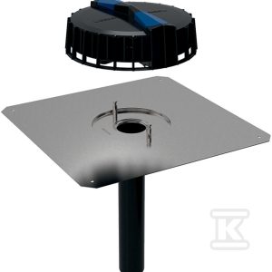Wpust dachowy DN56 z kołnierzem przyłączeniowym, do pokryć bitumicznych, tworzywowa kratka osłonowa, odpływ pionowy, przepustowość 12l/s (Pluvia) 359.108.00.1 Wpust dachowy DN56 z kołnierzem przyłączeniowym, do pokryć bitumicznych, tworzywowa kratka osłonowa, odpływ pionowy, przepustowość 12l/s (Pluvia) 359.108.00.1