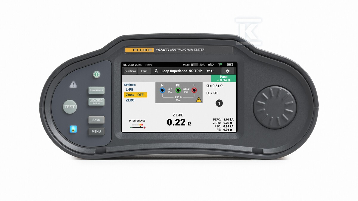 Wielofunkcyjny tester instalacji Fluke 1674 FC SCH FTT, w pakiecie z oprogramowaniem TruTest 5581087 - obrazek 1