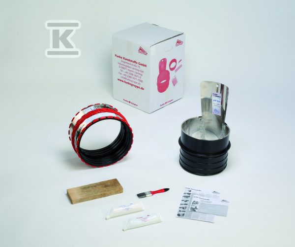 Adapter BI DN300 + złącze VPC 360 do połączenia rur o nieokrągłej geometrii zewnętrznej BIA300360_0000