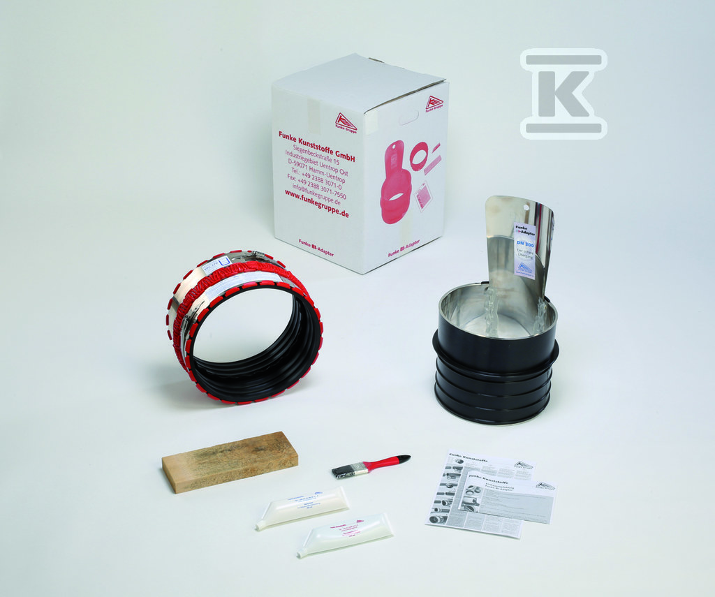 Adapter BI DN400 + złącze VPC 430 do połączenia rur o nieokrągłej geometrii zewnętrznej BIA400430_0000 - obrazek 1
