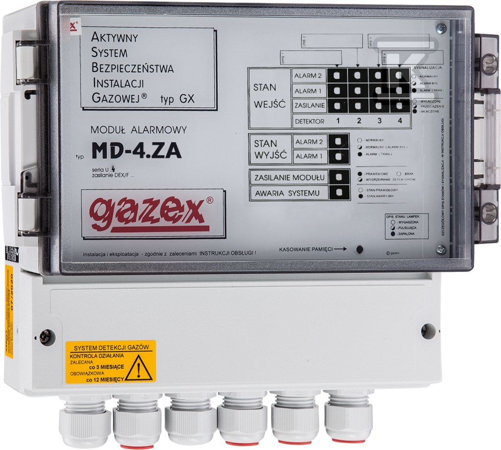 Moduł sterujący MD-4.ZA 4 wej.,zasilanie 12V, 1 wyj.do zaworu - obrazek 1