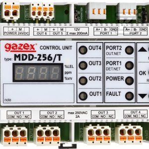 Moduł sterujący MDD-256/T nadzorczy, max 224 detekt., max 21 urządzeń dodat., 2x RS485, 4 wyj.styk., 2 wyj.alarm.12V Moduł sterujący MDD-256/T nadzorczy, max 224 detekt., max 21 urządzeń dodat., 2x RS485, 4 wyj.styk., 2 wyj.alarm.12V