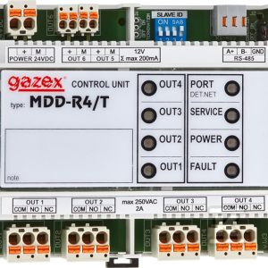 Moduł sterujący MDD-R4/T 4 wyj.styk., 2 wyj.alarmowe 12V, TS35 Moduł sterujący MDD-R4/T 4 wyj.styk., 2 wyj.alarmowe 12V, TS35