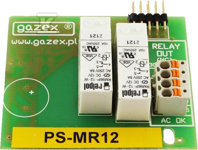 Moduł PS-MR12 z wyjściami stykowymi do monitorowania obecności napięć, do PS-7, PS-5sv, PS-4/24sv - obrazek 1