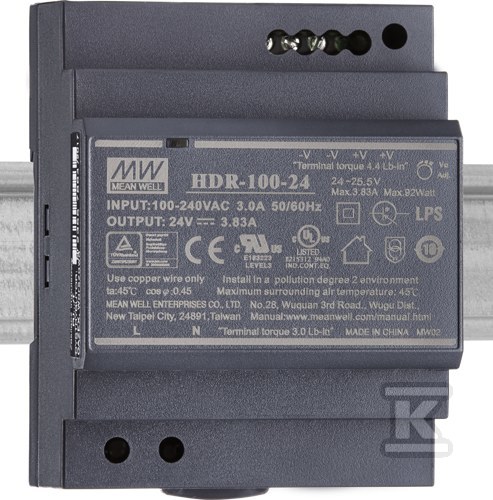 Zasilacz PU-100 zasilacz impulsowy uniwersalny, 24V, max 100W, na szynę TS35 PU-100-24/T - obrazek 1