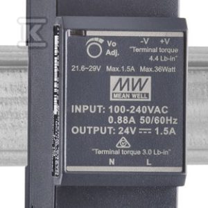 Zasilacz PU-30 zasilacz impulsowy uniwersalny, 24V, max 30W, na szynę TS35 PU-30-24/T Zasilacz PU-30 zasilacz impulsowy uniwersalny, 24V, max 30W, na szynę TS35 PU-30-24/T