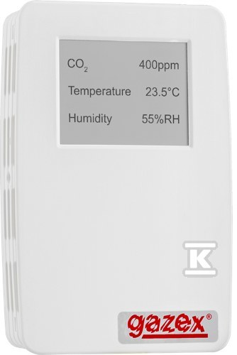 Sensor Sensor_AT_eko+/D3 CO2+RH+Temp, kalibracja 800/1400ppm, wyświetlacz kolorowy dotykowy, sensor IR SENSOR.AT.EKO+/D3 - obrazek 1