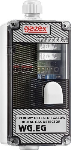 Detektor gazów WG-28.EG/A CO+CO2, kalibracja 30/60/150ppm CO+ 1000/1400/1800ppm CO2, sensor p-p + IR, zasilanie 12V - obrazek 1