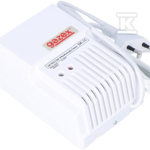 Czujnik gazu domowy detektor gazów propan-butanu DK-15 propan-butan, alarm 15% DGW, wyj.do syreny zewn., sensor p-p, zasilanie 230V (do użytku domowego) Czujnik gazu domowy detektor gazów propan-butanu DK-15 propan-butan, alarm 15% DGW, wyj.do syreny zewn., sensor p-p, zasilanie 230V (do użytku domowego)