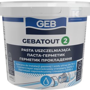 Pasta uszczelniająca GEBATOUT 2 do instalacji wodnych i gazowych, 500 g 103100 Pasta uszczelniająca GEBATOUT 2 do instalacji wodnych i gazowych, 500 g 103100