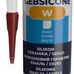 Silikon sanitarny biały kart.310 ml GEBSICONE 593300 Silikon sanitarny biały kart.310 ml GEBSICONE 593300