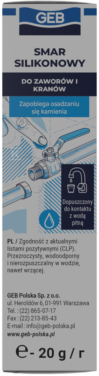 Smar silikonowy, tuba 20g 515527 - obrazek 1