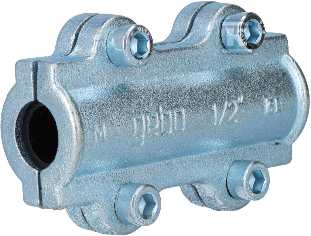 Obejma naprawcza długa Gebo DS 1/2" do rur stalowych 01.252.28.01 - obrazek 1