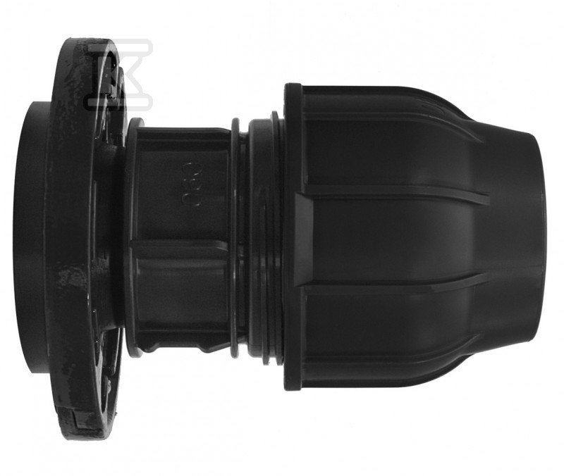 Kryza zaciskowa PP 75x2 1/2" DN65, PN10/PN16 z kołnierzem, do rur PE, kolor czarny 13627565 - obrazek 1
