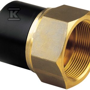Adapter PE-mosiądz z gwintem wewnętrznym GW, d63x2″ PE100, SDR11, PN10 gaz/PN16 woda, do montażu z elektromufą lub elektroredukcją 720920211 Adapter PE-mosiądz z gwintem wewnętrznym GW, d63x2″ PE100, SDR11, PN10 gaz/PN16 woda, do montażu z elektromufą lub elektroredukcją 720920211