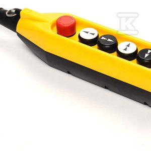 Kaseta sterownicza, 5 przycisków, w tym przycisk awaryjnego stopu 30 mm, dwie prędkości T0-PV5E30B44 Kaseta sterownicza, 5 przycisków, w tym przycisk awaryjnego stopu 30 mm, dwie prędkości T0-PV5E30B44