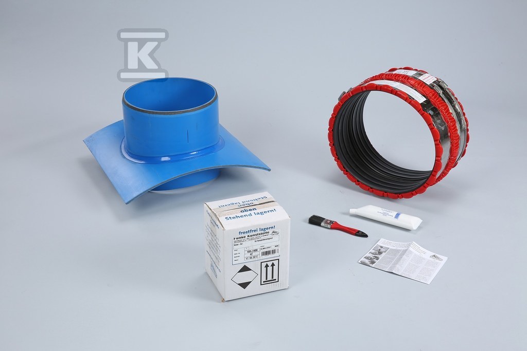 Komplet montażowy HSR do wpięcia rury kanalizacji deszczowej DN/OD710 do rury głównej DN/OD200-2400 (beton / żeliwo / kamionka / GRP), kolor niebieski HSRKLM710_0000 - obrazek 1
