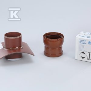 Komplet montażowy HS do wpięcia rury kanalizacyjnej DN/OD160 do rury głównej DN/OD200-2400 (beton / żeliwo / kamionka / GRP), kolor brązowy HSSKLM160_0000