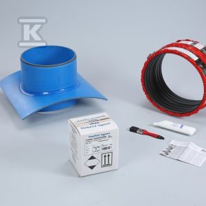 Komplet montażowy HS do wpięcia rury kanalizacyjnej DN/OD710 do rury głównej DN/OD200-2400 (beton / żeliwo / kamionka / GRP), kolor brązowy HSSKLM710_0000