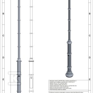 Latarnia LSJ3-2/76/F135/01 RAL9005 Latarnia LSJ3-2/76/F135/01 RAL9005