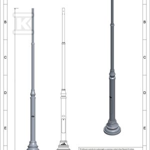 Latarnia LSZX3-3/60/F135 RAL9005 Latarnia LSZX3-3/60/F135 RAL9005